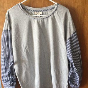 Sweatshirt material top